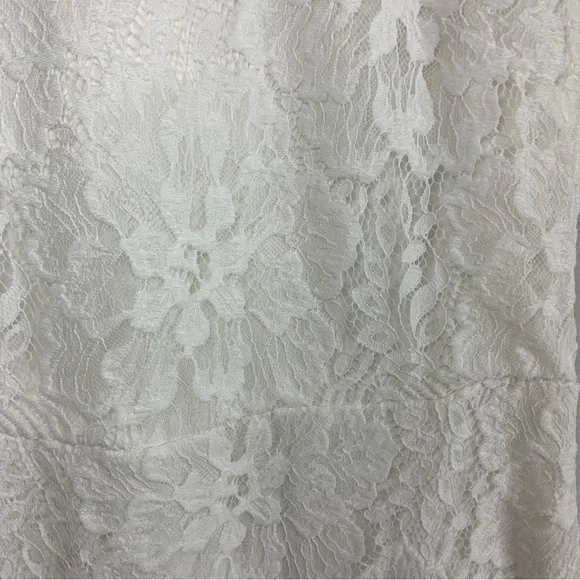 NWT Free People Hailee Lace Mini Dress in White, size L - Picture 8 of 16